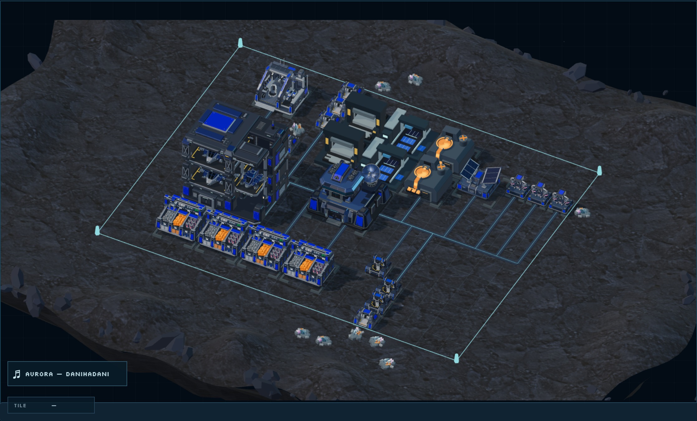 Live RZ 59 J colony: an exposed mineral deposit at 14, 9 and an existing Iron Mine at 21, 15